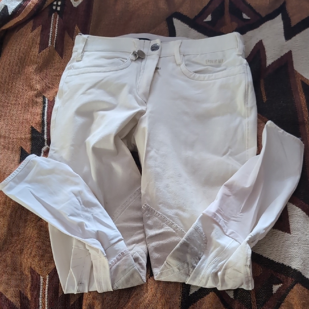 White Pikeur Breeches